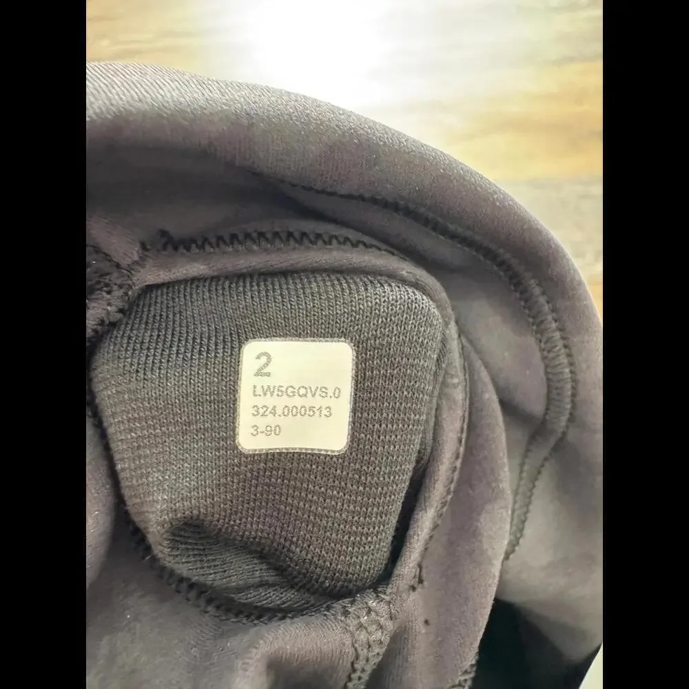 Lululemon Wunder Train High Rise 25” Houndstooth Haze Emboss Black Size 2 NWT